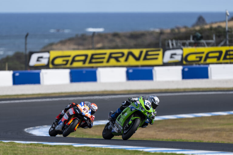 Gerloff 11° a Phillip Island con Kawasaki