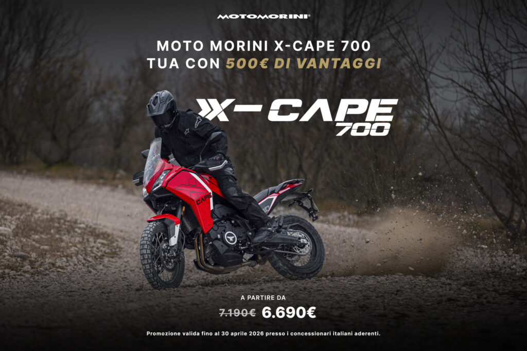 Moto Morini X-Cape, offerte su 1200 e 700