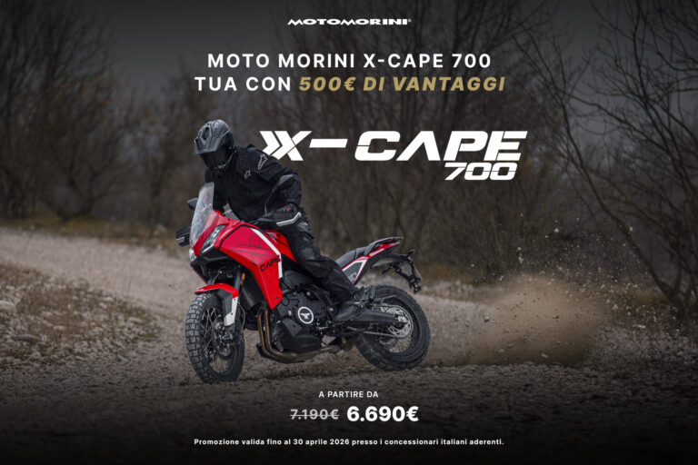 Moto Morini X-Cape, offerte su 1200 e 700