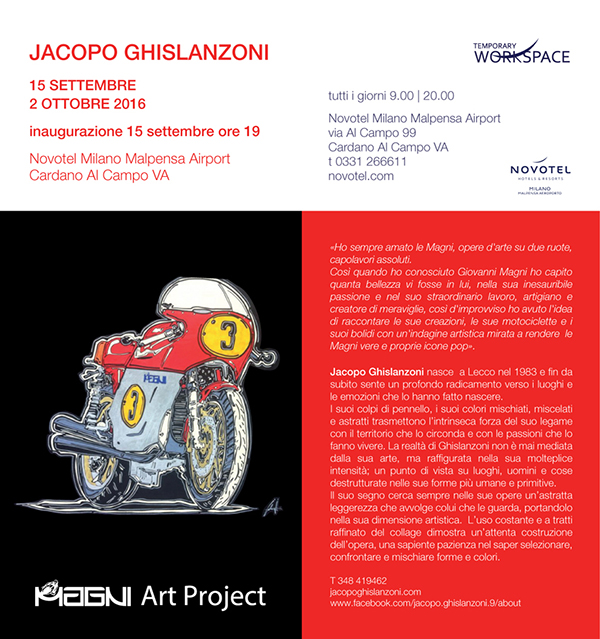 Magni Art Project: moto iconiche in mostra al Novotel Malpensa