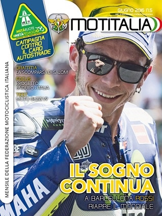 Motitalia di giugno: Rossi in copertina e tante storie di moto