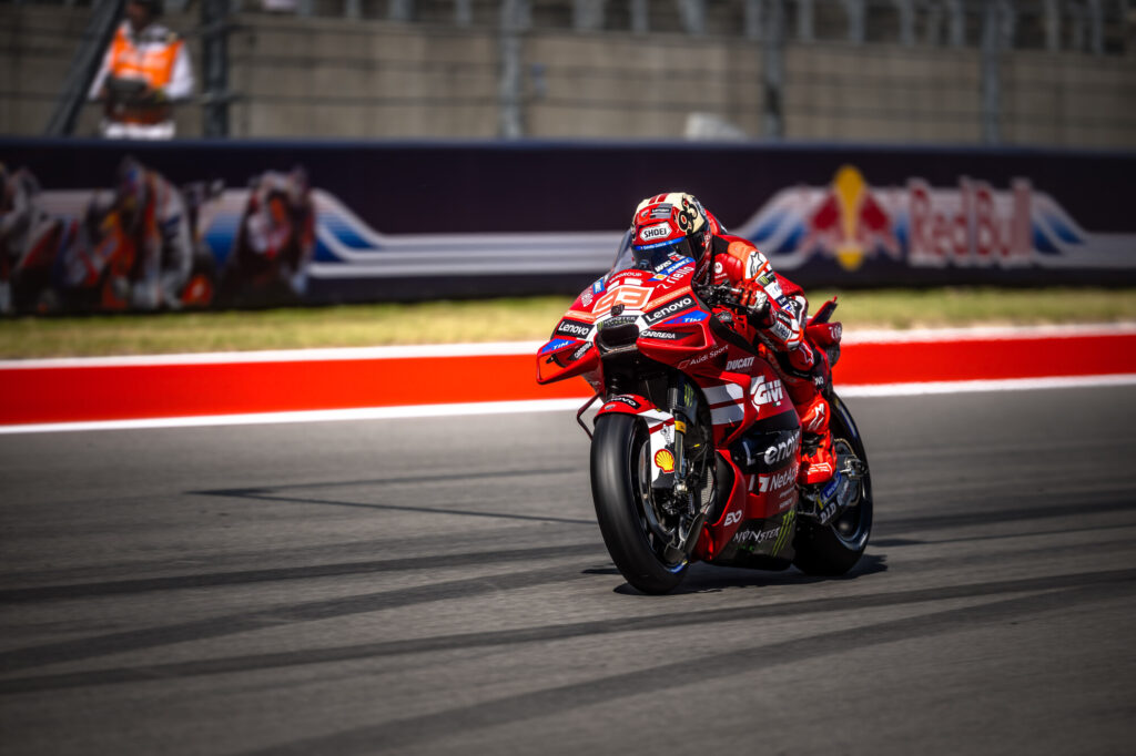 MotoGP Austin, Marquez domina il venerdì con la Ducati ufficiale