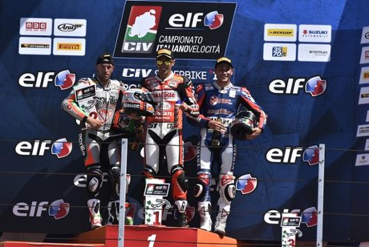 CIV Misano, dominio Pirro in Superbike e tutti su Pirelli