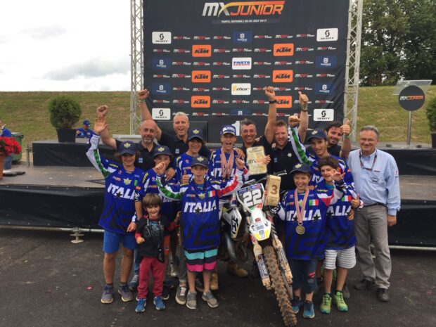 Mondiale MX Junior: Facchetti iridato 125 e Italia terza a Tartu