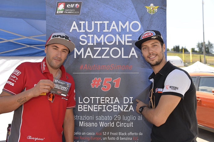 #AiutiamoSimone, dal Mugello a Misano il CIV corre per Mazzola