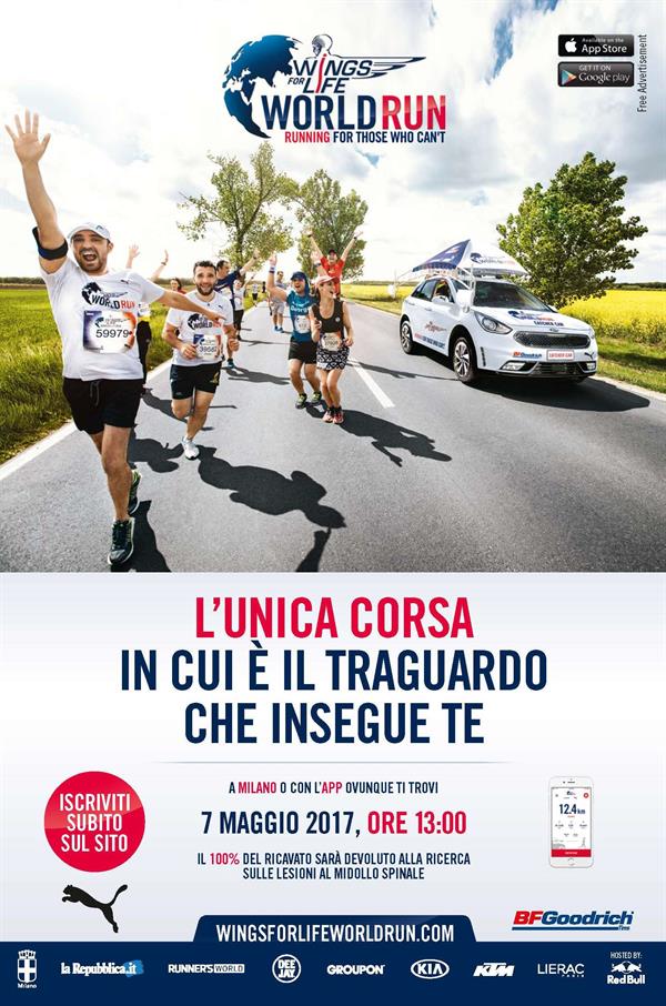 KTM supporta la Wings for Life World Run su due ruote