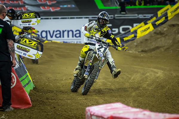 AMA Supercross Detroit, Anderson e Wilson in top 10 con Husqvarna