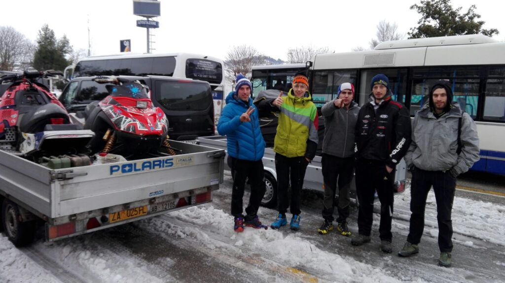 Abruzzo, motoslitte FMI in azione: concluse le operazioni di soccorso