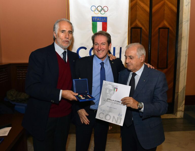 Stella d’Oro CONI al presidente FMI Giovanni Copioli