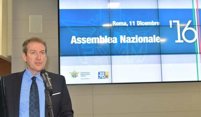 Giovanni Copioli nuovo presidente della Federazione Motociclistica Italiana