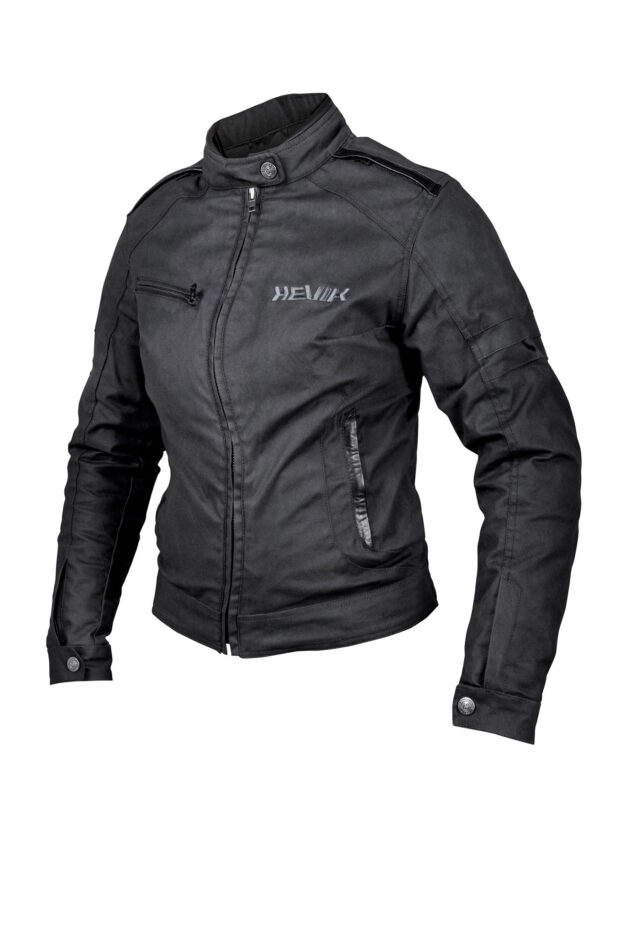 Hevik Madsen, giacca moto in wax cotton