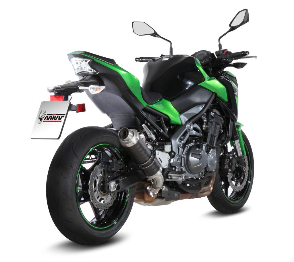 MIVV veste la Kawasaki Z900 con tre nuovi scarichi sportivi