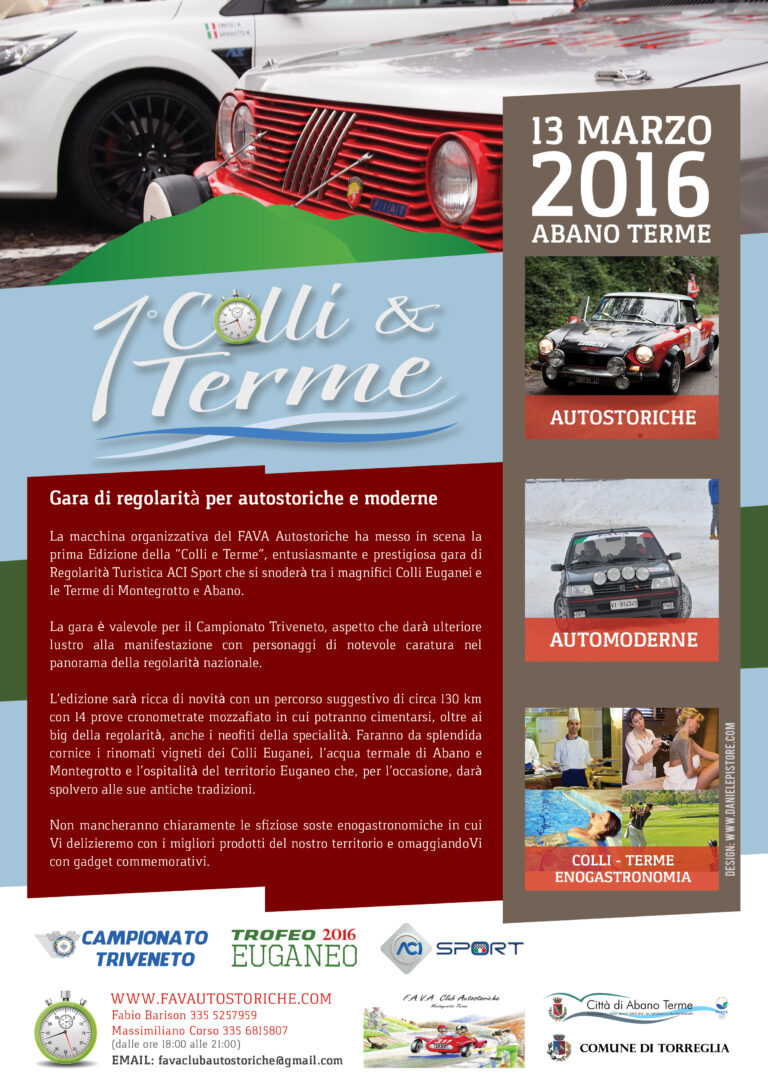 Colli e Terme, regolarità storica tra Colli Euganei e terme
