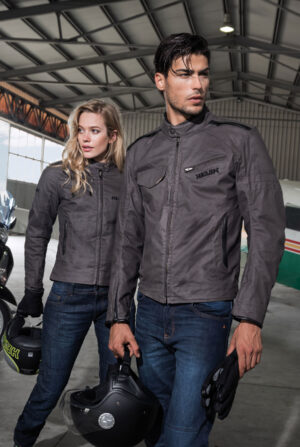 Hevik Madsen, giacca moto in wax cotton