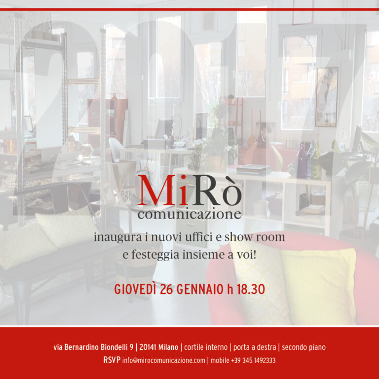 MiRò Comunicazione inaugura nuovi spazi a Milano