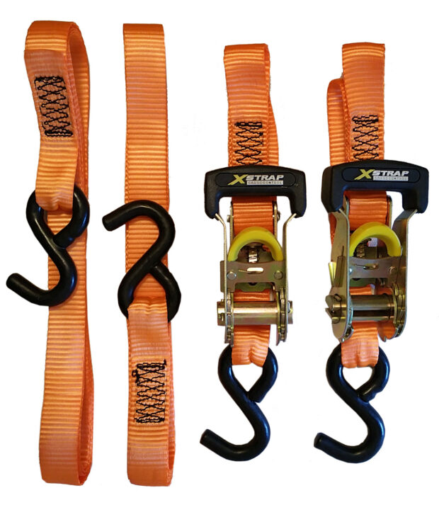 XSTRAP 2020, cinghie con cricchetto per il trasporto moto sicuro