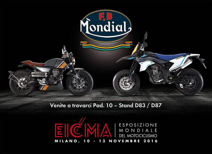 Mondial a EICMA 2016 con le nuove HPS 125 e SMX 125