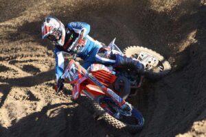 Alexis Fueri su Beta RX250 2T nell'EMX250 al GP di Riola Sardo