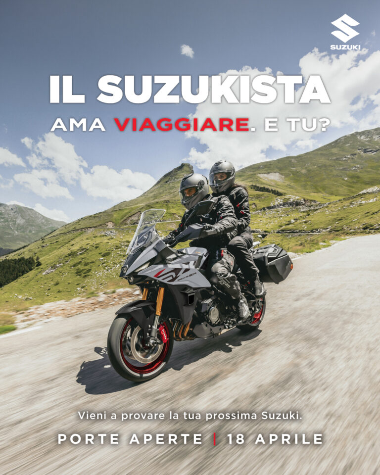 Porte Aperte Suzuki, test ride in rete ufficiale il 18 aprile