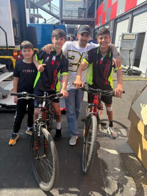 Pilota in pista durante i test del Dunlop CIV 2026 a Misano