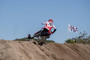 Jeffrey Herlings sulla Honda HRC PETRONAS a Riola Sardo durante le qualifiche MXGP