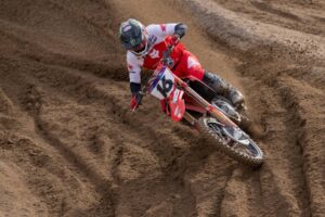 Jeffrey Herlings nelle qualifiche del MXGP di Sardegna, pilota Honda HRC PETRONAS