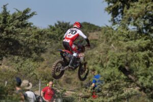 Jeffrey Herlings con la Honda HRC PETRONAS dopo la pole nelle qualifiche MXGP di Riola Sardo