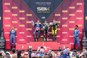 Nicolo Bulega vincitore della Race 1 al Round olandese WorldSBK ad Assen