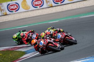 Nicolo Bulega al TT Circuit di Assen durante il Round olandese WorldSBK