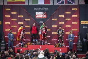 Nicolò Bulega, pilota Ducati del team Aruba.it Racing, al TT Circuit di Assen