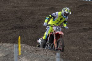 Pilota Honda HRC PETRONAS durante le cronometrate al MXGP Trentino 2026