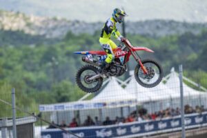 Tom Vialle con il team Honda HRC PETRONAS a Pietramurata, MXGP Trentino 2026