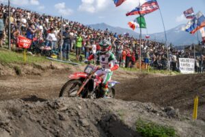 Tom Vialle durante le qualifiche dell'MXGP Trentino 2026 a Pietramurata