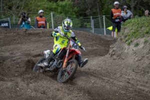 Tom Vialle (Honda HRC PETRONAS) a Pietramurata durante l'MXGP Trentino 2026