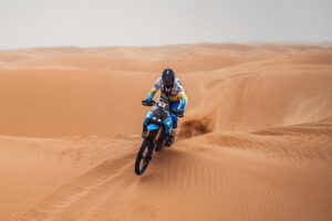 Yamaha Ténéré 700 Rally bicilindrica elaborata per rally raid al Carta Rallye 2026, tappa 3