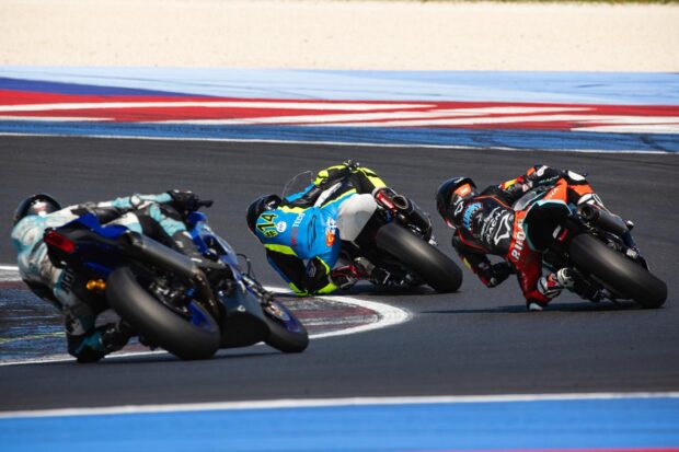 Superbike del Dunlop CIV 2026 sul circuito di Misano nel round inaugurale