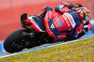 Honda HRC Castrol al Circuito di Jerez durante le prove del venerdì del GP di Spagna