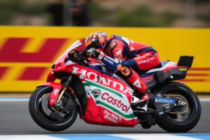 RC213V del team Honda HRC Castrol a Jerez associata a Joan Mir e Luca Marini