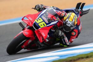 RC213V del team Honda HRC Castrol al Circuito de Jerez durante le prove del venerdì