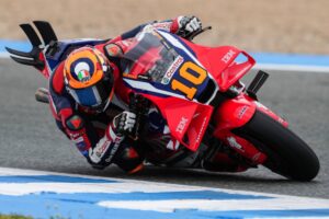 Joan Mir e Luca Marini con la Honda HRC Castrol durante il weekend di Jerez, focalizzati sul passo gara