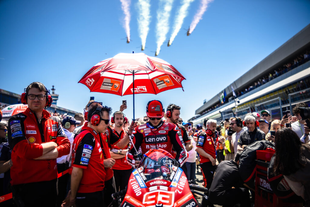 Desmosedici del Ducati Lenovo Team a Jerez per i test post-gara