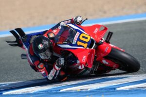 RC213V Honda HRC Castrol al test MotoGP Jerez 2026 con Marini e Mir