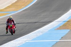 Honda RC213V del team HRC Castrol al test MotoGP Jerez 2026 con Luca Marini e Joan Mir