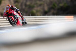 RC213V Honda HRC Castrol in prova a Jerez durante il test MotoGP 2026