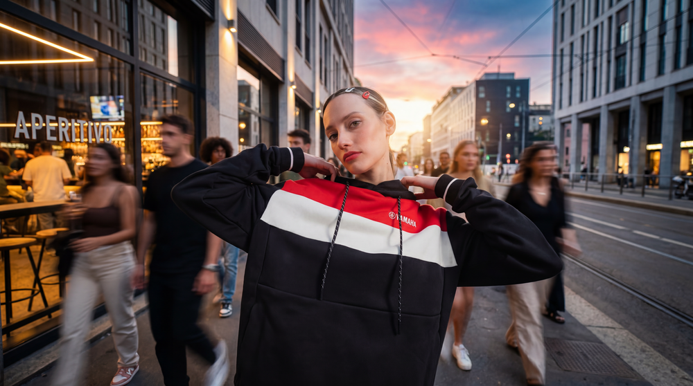 Capi della collezione Abbigliamento Yamaha pensati per l'uso quotidiano e lo stile urbano