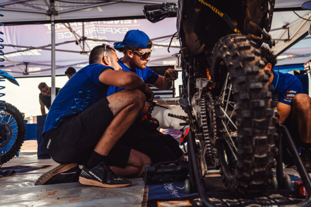 Ténéré 700 Rally del Ténéré Yamaha Rally Team alla Carta Rallye 2026 nella Stage 4