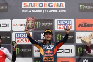 Lucas Coenen in sella alla KTM 450 SX-F al GP di Sardegna