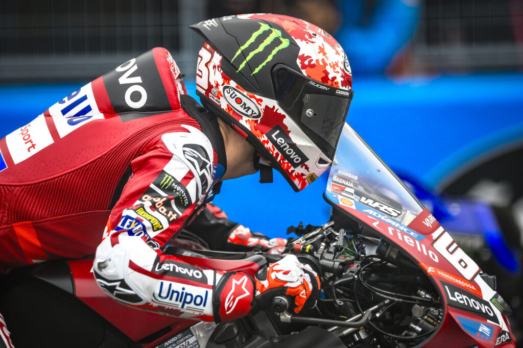 Ducati Lenovo Team al Circuito de Jerez durante le prove del Gran Premio di Spagna