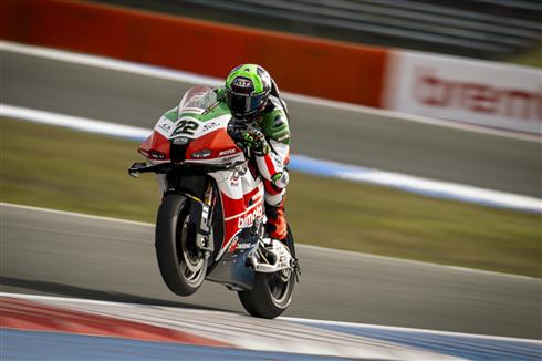 Bimota KB998 Rimini del BbKRT al TT Circuit di Assen durante le prove