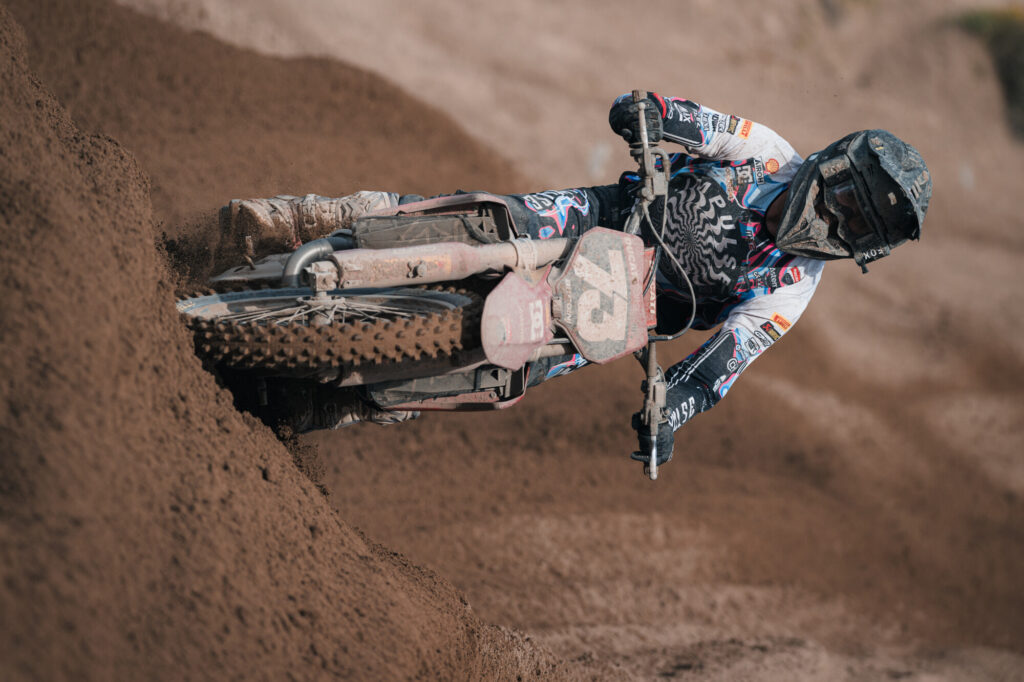 Ducati Desmo250 MX di Ferruccio Zanchi a Riola Sardo, top 10 in MX2